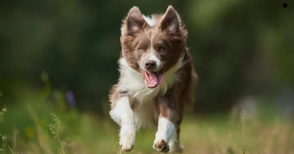 border collie marron